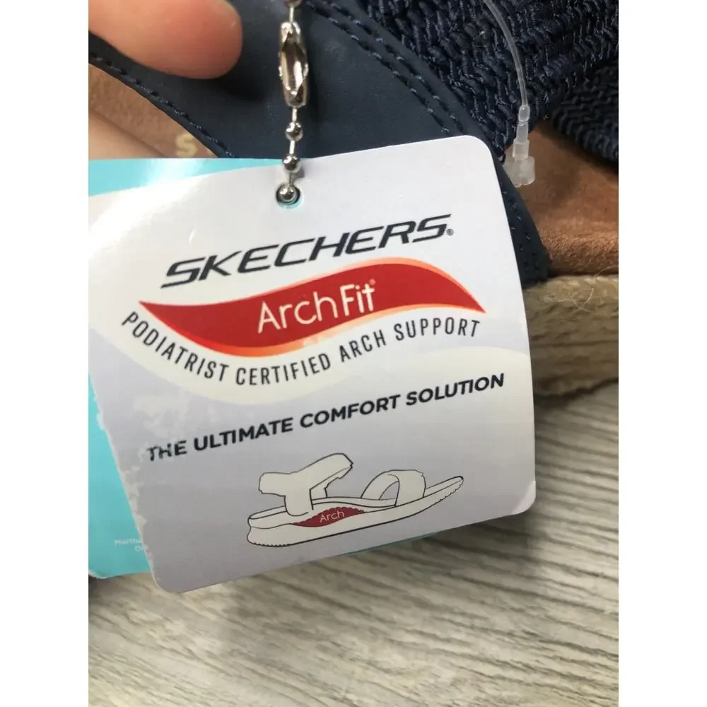 Skechers x Martha Stewart Arch Fit Beverlee Brentwood Wedge Sandal Women's 10